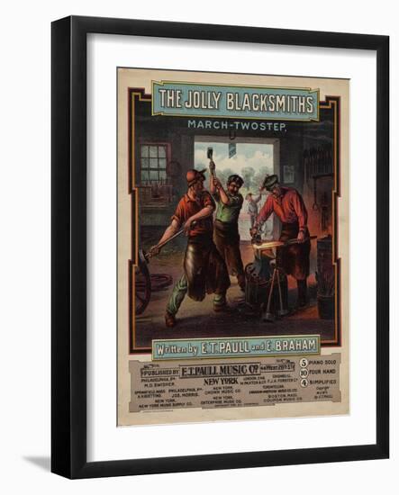 The Jolly Blacksmiths March- Twostep, Sam DeVincent Collection, National Museum of American History-null-Framed Art Print