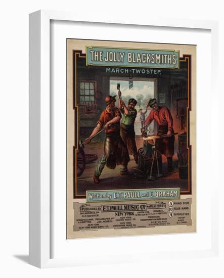 The Jolly Blacksmiths March- Twostep, Sam DeVincent Collection, National Museum of American History-null-Framed Art Print