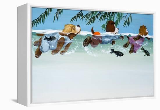 The Jolly Dogs-Francis Phillipps-Framed Premier Image Canvas