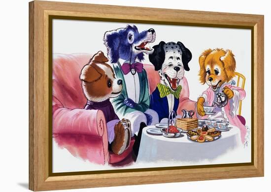 The Jolly Dogs-Francis Phillipps-Framed Premier Image Canvas