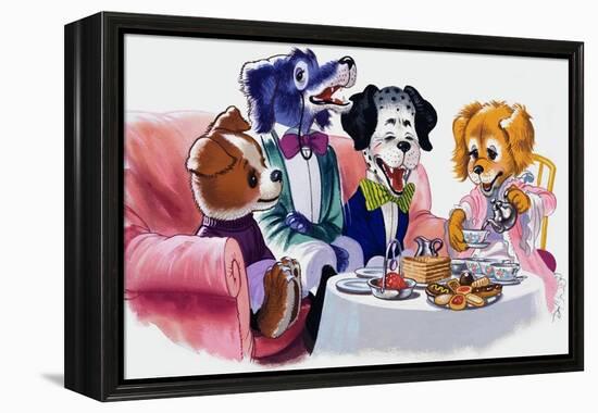 The Jolly Dogs-Francis Phillipps-Framed Premier Image Canvas