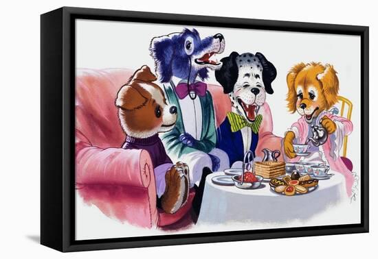 The Jolly Dogs-Francis Phillipps-Framed Premier Image Canvas