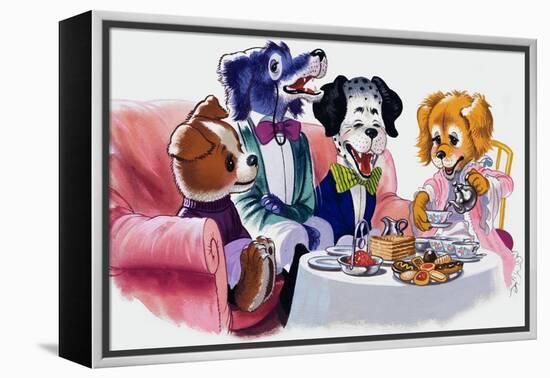 The Jolly Dogs-Francis Phillipps-Framed Premier Image Canvas