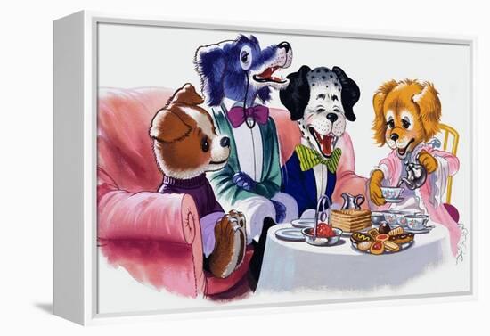 The Jolly Dogs-Francis Phillipps-Framed Premier Image Canvas