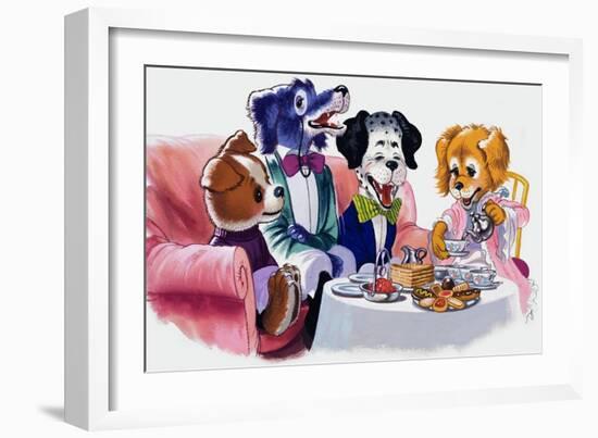 The Jolly Dogs-Francis Phillipps-Framed Giclee Print