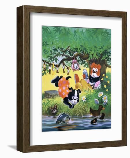 The Jolly Dogs-Francis Phillipps-Framed Giclee Print