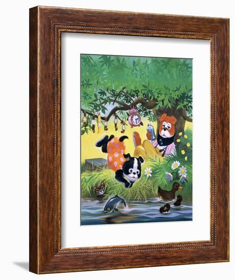 The Jolly Dogs-Francis Phillipps-Framed Giclee Print