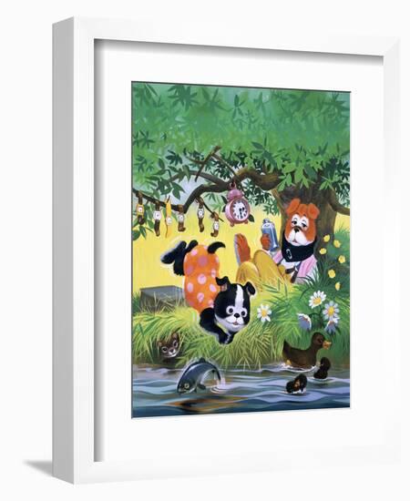 The Jolly Dogs-Francis Phillipps-Framed Giclee Print