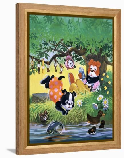 The Jolly Dogs-Francis Phillipps-Framed Premier Image Canvas