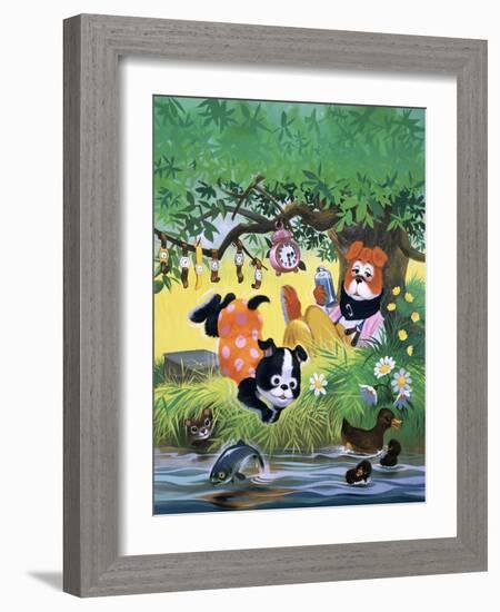 The Jolly Dogs-Francis Phillipps-Framed Giclee Print