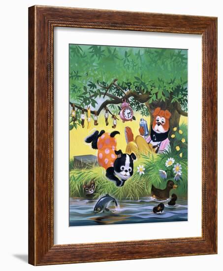 The Jolly Dogs-Francis Phillipps-Framed Giclee Print