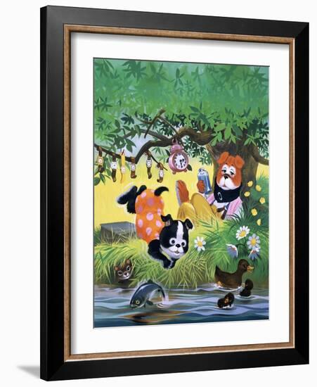 The Jolly Dogs-Francis Phillipps-Framed Giclee Print