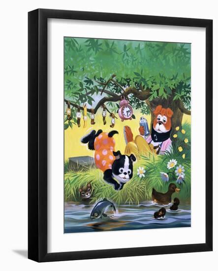 The Jolly Dogs-Francis Phillipps-Framed Giclee Print