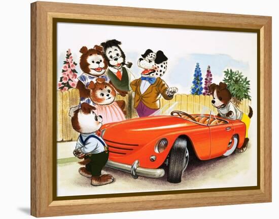 The Jolly Dogs-Francis Phillipps-Framed Premier Image Canvas