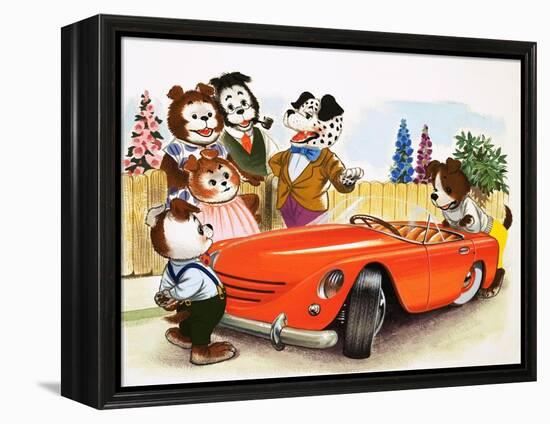 The Jolly Dogs-Francis Phillipps-Framed Premier Image Canvas