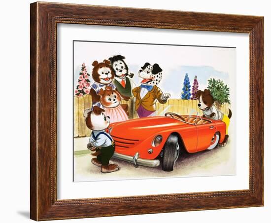 The Jolly Dogs-Francis Phillipps-Framed Giclee Print