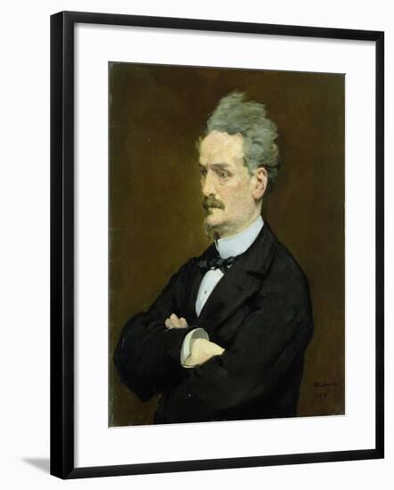 The Journalist Henri Rochefort-Edouard Manet-Framed Giclee Print