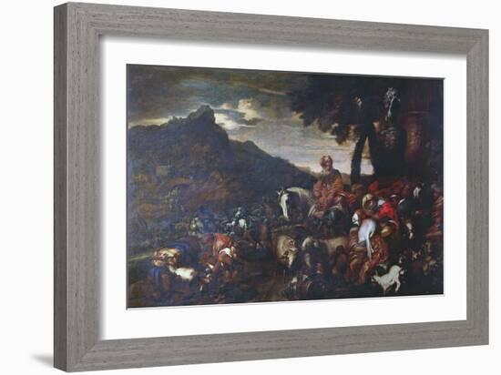 The Journey of Abraham's Family-Giovanni Benedetto Castiglione-Framed Giclee Print