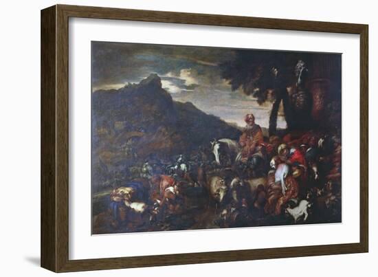 The Journey of Abraham's Family-Giovanni Benedetto Castiglione-Framed Giclee Print