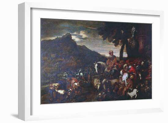 The Journey of Abraham's Family-Giovanni Benedetto Castiglione-Framed Giclee Print