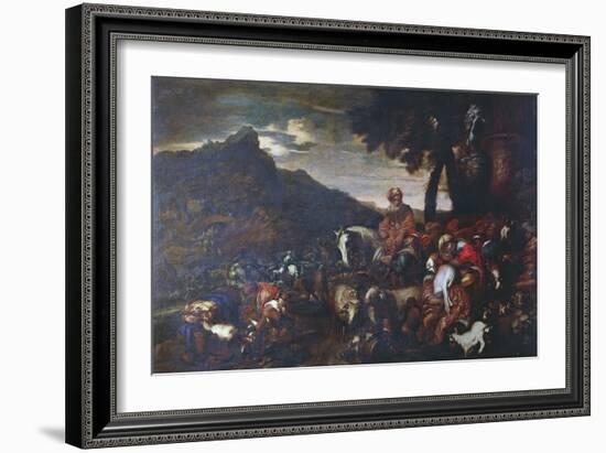 The Journey of Abraham's Family-Giovanni Benedetto Castiglione-Framed Giclee Print