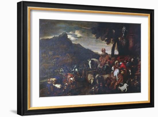 The Journey of Abraham's Family-Giovanni Benedetto Castiglione-Framed Giclee Print