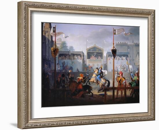 The Joust of the 14th Century, 1812-Pierre Jean François Turpin-Framed Giclee Print