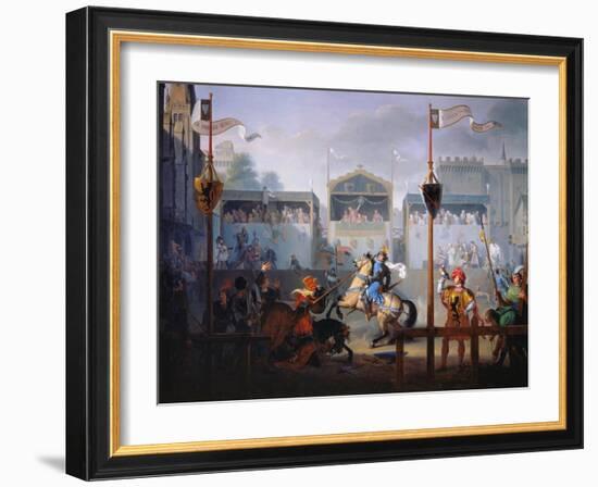 The Joust of the 14th Century, 1812-Pierre Jean François Turpin-Framed Giclee Print