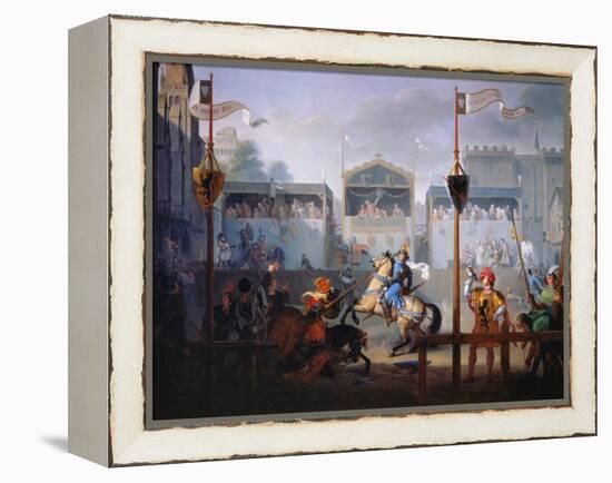 The Joust of the 14th Century, 1812-Pierre Jean François Turpin-Framed Premier Image Canvas