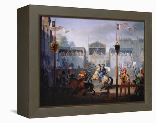 The Joust of the 14th Century, 1812-Pierre Jean François Turpin-Framed Premier Image Canvas