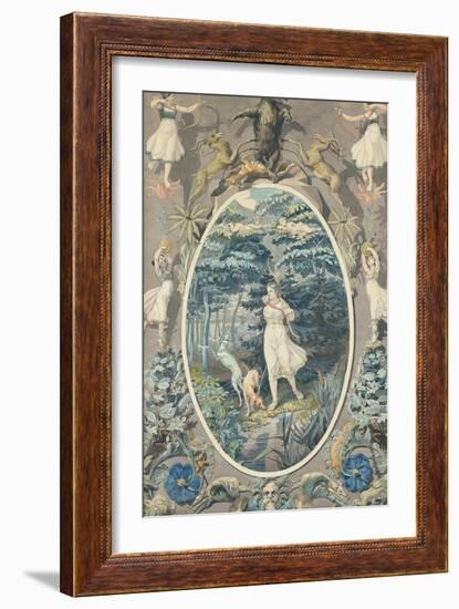 The Joy of Hunting, 1808-9-Philipp Otto Runge-Framed Giclee Print