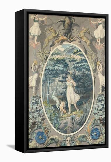 The Joy of Hunting, 1808-9-Philipp Otto Runge-Framed Premier Image Canvas