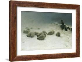 The Joyless Winter Day-Joseph Farquharson-Framed Giclee Print