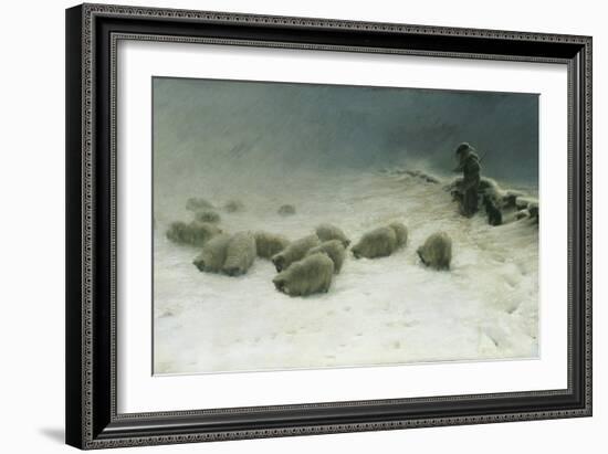 The Joyless Winter Day-Joseph Farquharson-Framed Giclee Print