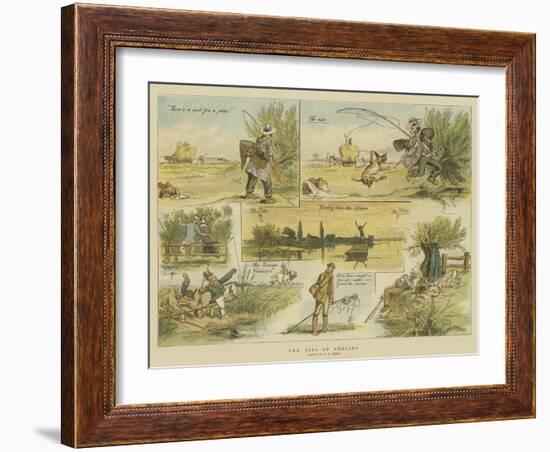 The Joys of Angling-Charles Edwin Fripp-Framed Giclee Print