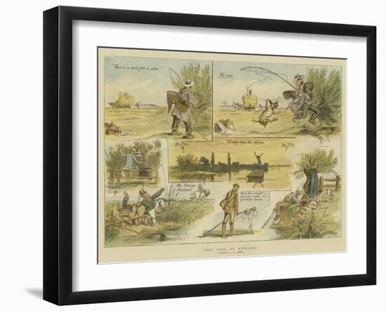 The Joys of Angling-Charles Edwin Fripp-Framed Giclee Print