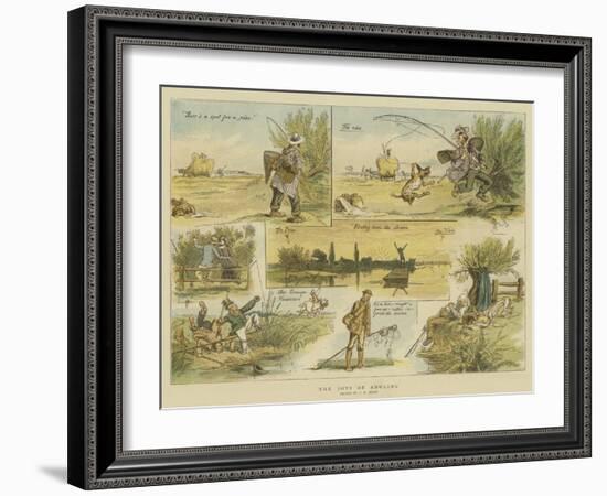 The Joys of Angling-Charles Edwin Fripp-Framed Giclee Print