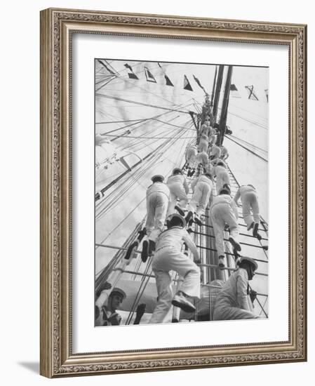 The Juan Sebastin at International Naval Review-Hank Walker-Framed Photographic Print