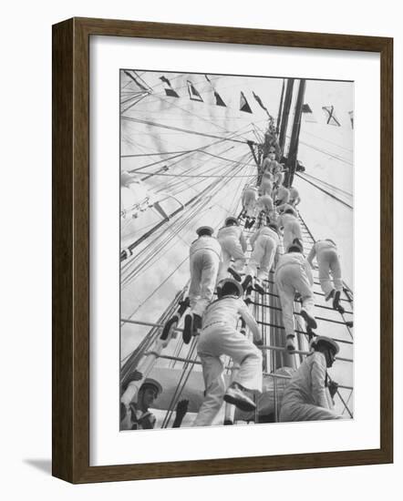 The Juan Sebastin at International Naval Review-Hank Walker-Framed Photographic Print