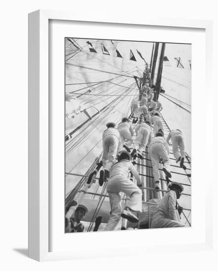 The Juan Sebastin at International Naval Review-Hank Walker-Framed Photographic Print