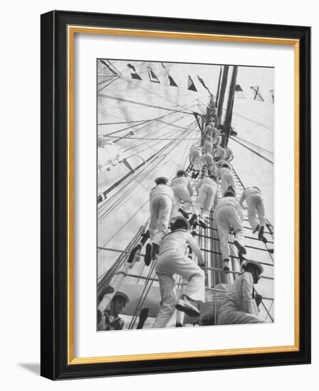 The Juan Sebastin at International Naval Review-Hank Walker-Framed Photographic Print