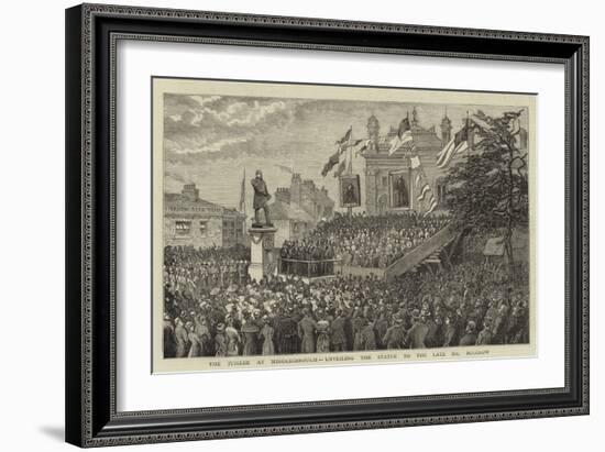 The Jubilee at Middlesbrough, Unveiling the Statue to the Late Mr Bolckow-null-Framed Giclee Print