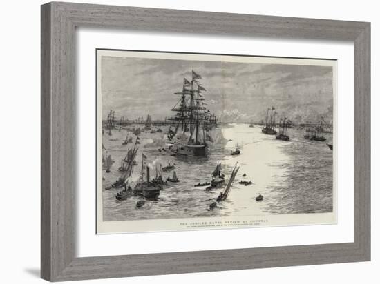 The Jubilee Naval Review at Spithead-William Lionel Wyllie-Framed Giclee Print