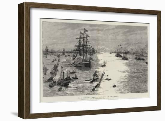 The Jubilee Naval Review at Spithead-William Lionel Wyllie-Framed Giclee Print