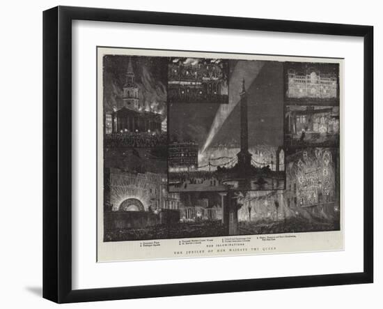 The Jubilee of Her Majesty the Queen-Charles William Wyllie-Framed Giclee Print