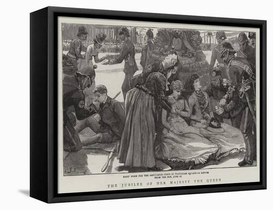 The Jubilee of Her Majesty the Queen-Charles Joseph Staniland-Framed Premier Image Canvas