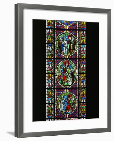 The Judgement of King Solomon, from the North Transept, Late 12th CE-null-Framed Giclee Print