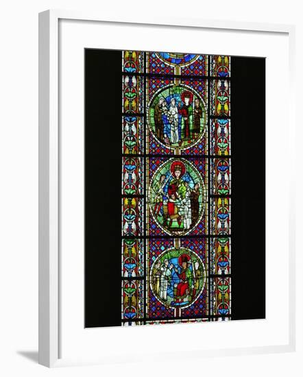 The Judgement of King Solomon, from the North Transept, Late 12th CE-null-Framed Giclee Print