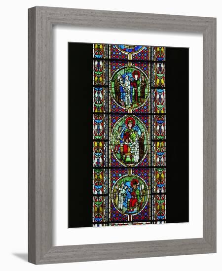 The Judgement of King Solomon, from the North Transept, Late 12th CE-null-Framed Giclee Print