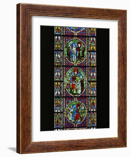 The Judgement of King Solomon, from the North Transept, Late 12th CE-null-Framed Giclee Print